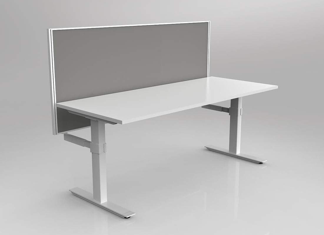 Agile Fixed Height Desk with Studio 50 Screen